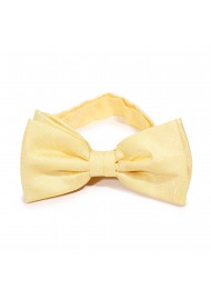 Woodgrain Texture Bow Tie in Spring Yellow