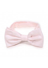 Woodgrain Texture Bow Tie in Blush Pink