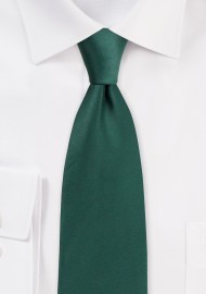 Hunter Green Satin Tie