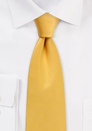 Amber Gold Satin Tie
