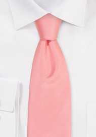 Satin Tie in Bellini Pink