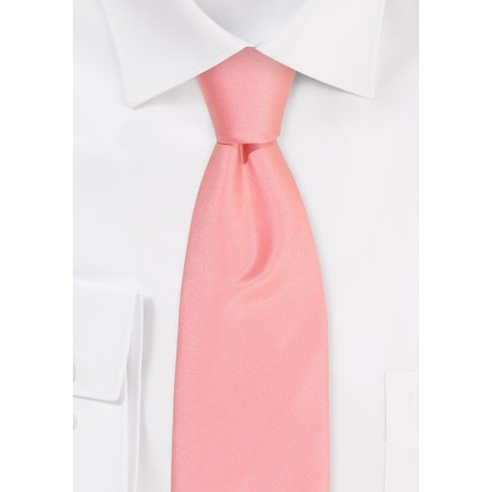 Boys Tie in Bellini Pink