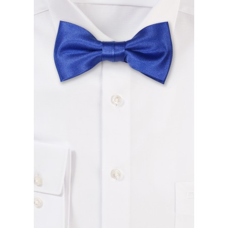 Satin Kids Bow Tie in Morning Glory