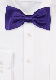 Shiny Bow Tie in Purple Storm