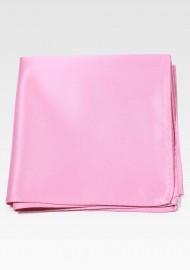 Solid Satin Pink Pocket Hanky