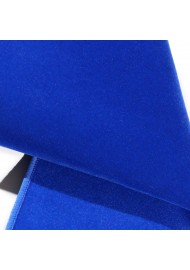 Royal Blue Velvet Pocket Square Texture Detail