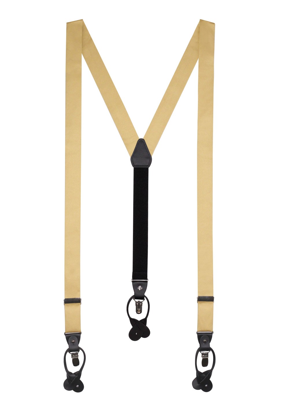 Golden Satin Dress Suspenders