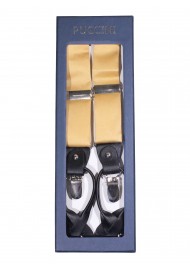 Golden Satin Dress Suspenders in Box