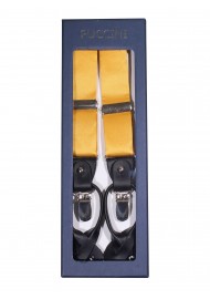 Amber Gold Satin Suspenders in Box