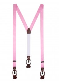 Pink Satin Suspenders