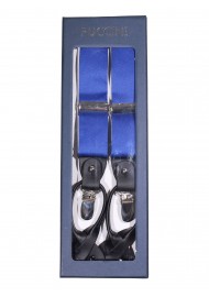 Morning Glory Blue Suspenders in Box