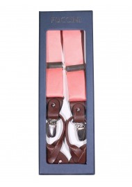Suspenders in Bellini Pink in Box