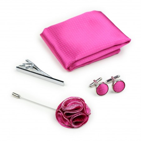 Magenta Pink Groomsmen Accessories
