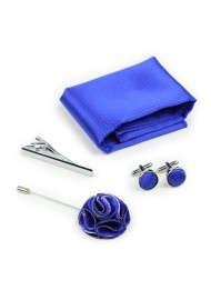 Royal Blue Pin Dot Groomsmen Accessories
