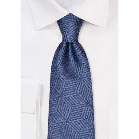Denim Blue Designer Necktie