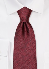 Cabernet Linen Textured Tie