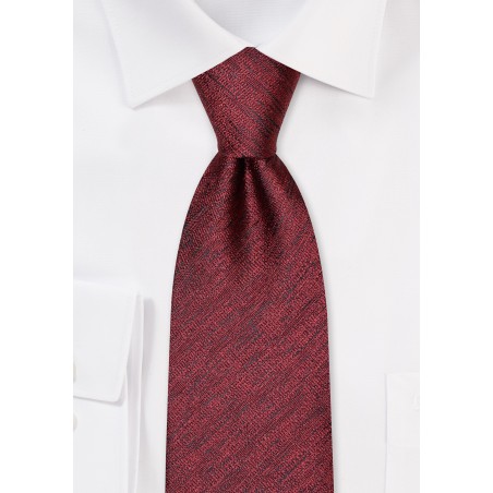 Cabernet Linen Textured Tie