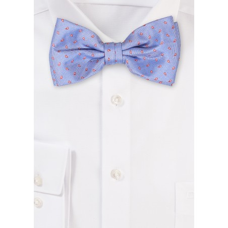 Micro Paisley Bowtie in Light Blue