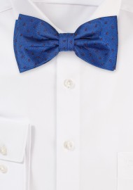 Royal Blue and Red Paisley Bowtie