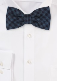 Gingham Check Bowtie in Hunter Green and Black