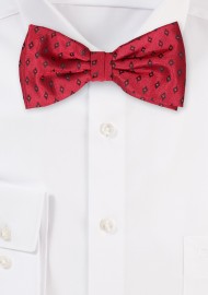 Diamond Check Bow Tie in Reds