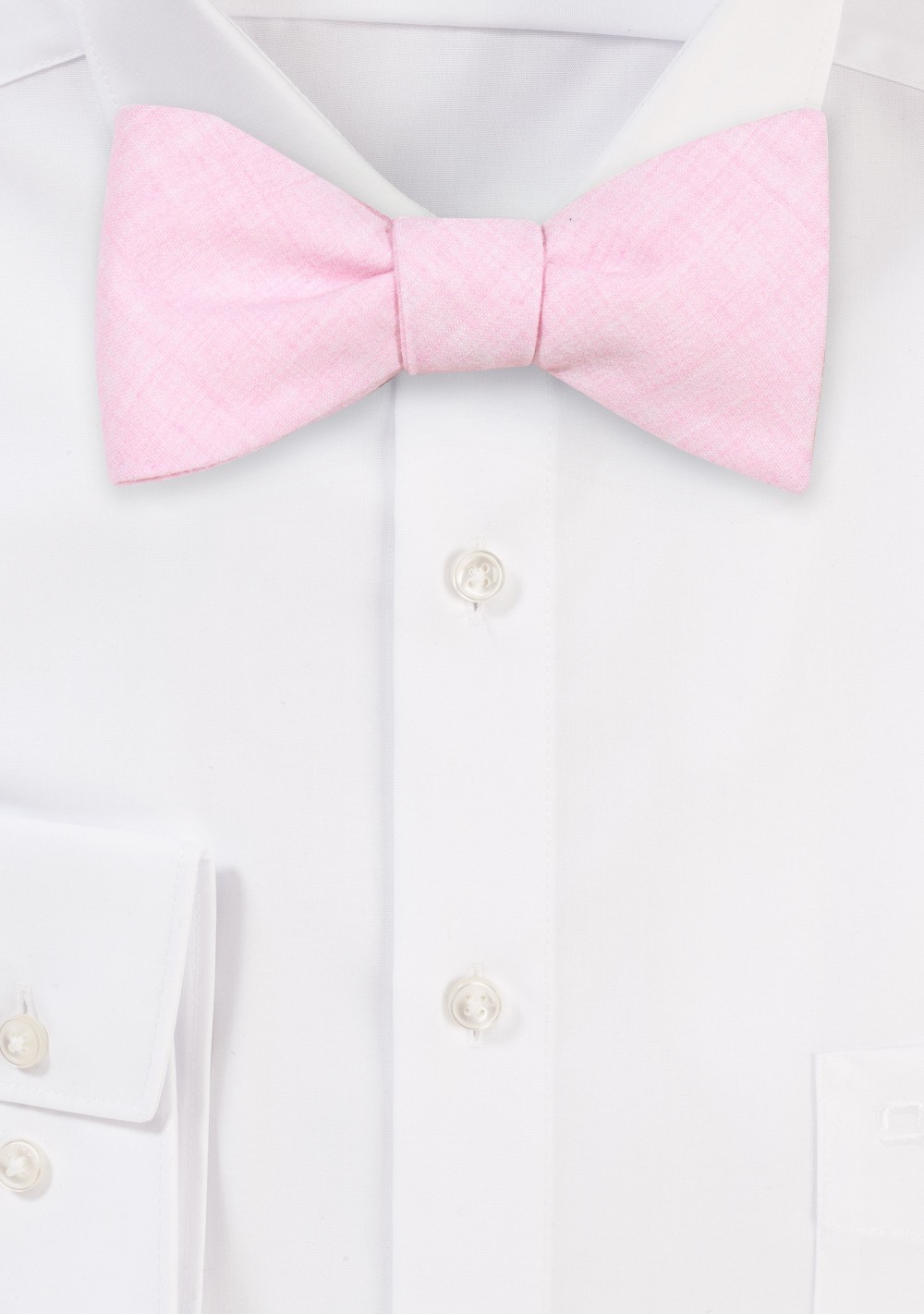 Cotton Bow Tie in Petal Pink