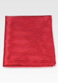 Herringbone Pocket Square in Red