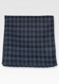 Gingham Check Hanky in Hunter Green and Black