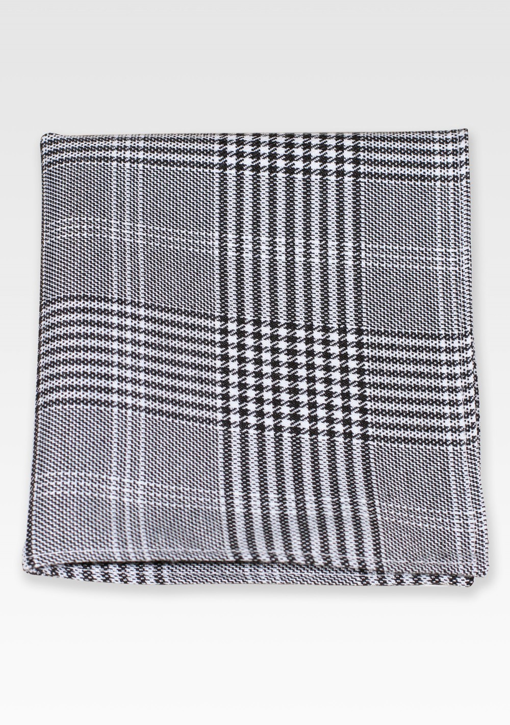 Pocket Square with Prince of Wales Check