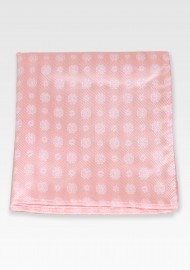 Woven Pocket Square in Pastel Peach