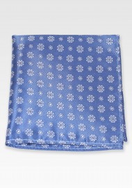 Woven Pocket Square in French Blue