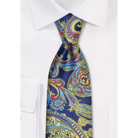 Golden Paisley Designer Tie