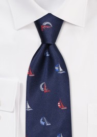 Yachting Necktie in Navy