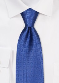 Sapphire Blue Designer Mens Neck Tie