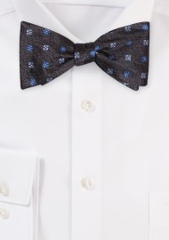 Denim Blue Self-Tie Bow Tie in Pure Silk