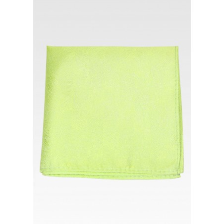 Woodgrain Textured Pocket Square in Bright Lime
