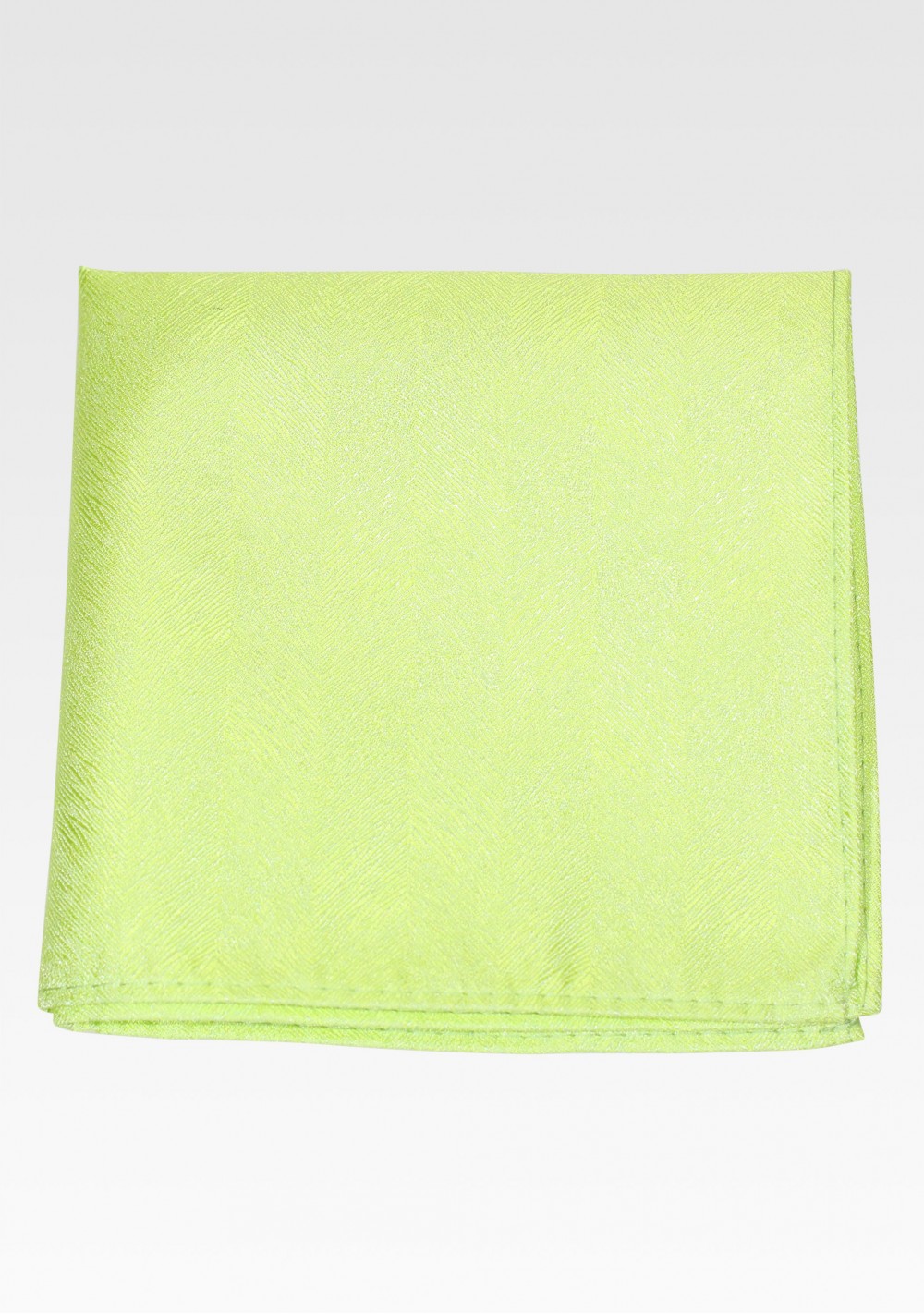 Woodgrain Textured Pocket Square in Bright Lime
