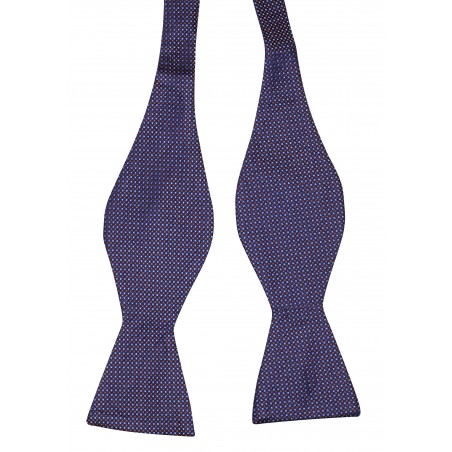 Tartan Silk Bowtie in Self-Tie Style Untied