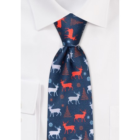 Winter Themed Holiday Necktie
