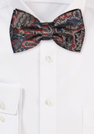 Paisley Bow Tie in Antique Gold