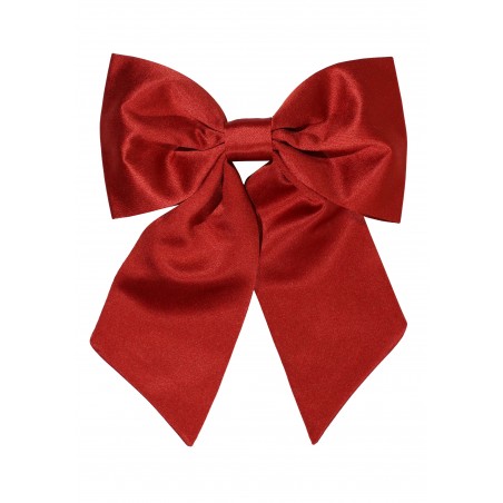 Hair Bow in Solid Sedona Satin Front