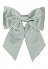 Hair Bow in Dusty Sage Front