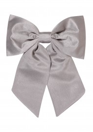 Hair Bow in Sterling Front