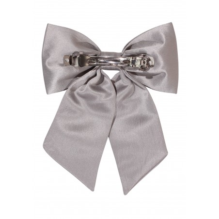 Hair Bow in Sterling Back Clip