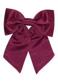Hair Bow in Sangria Front