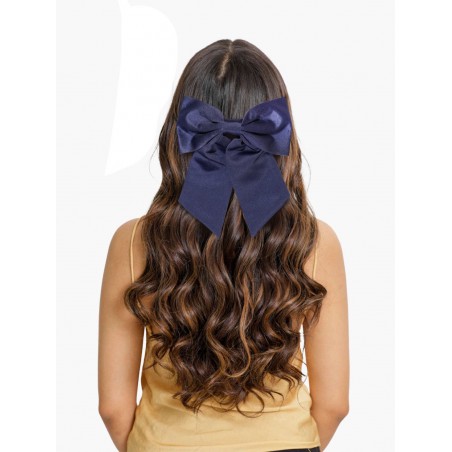 Hair Bow in Solid Navy Women's Hair Clip