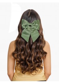 Hair Bow in Solid Moss Green Women's Hair Clip