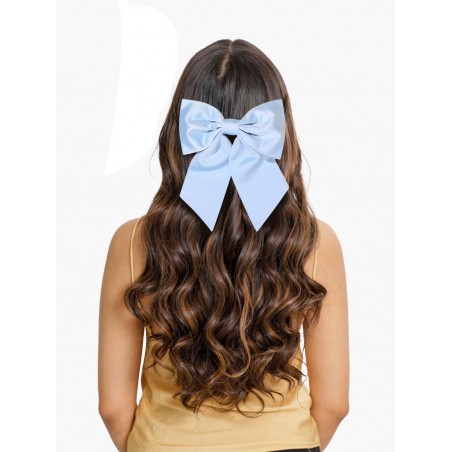 Hair Bow in Ice Blue Women's Hair Clip