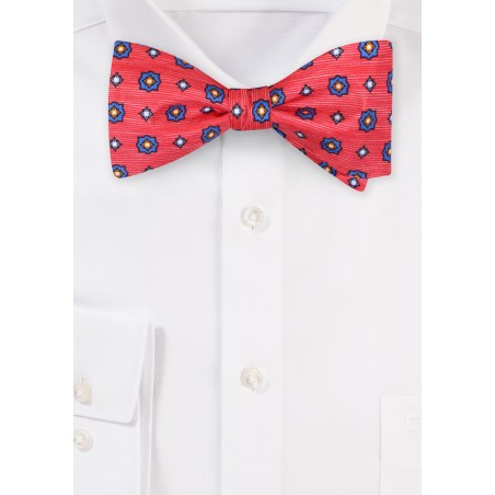 Designer Print Silk Bow Tie by Cantucci