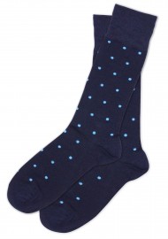 Blue Polka Dot Dress Socks